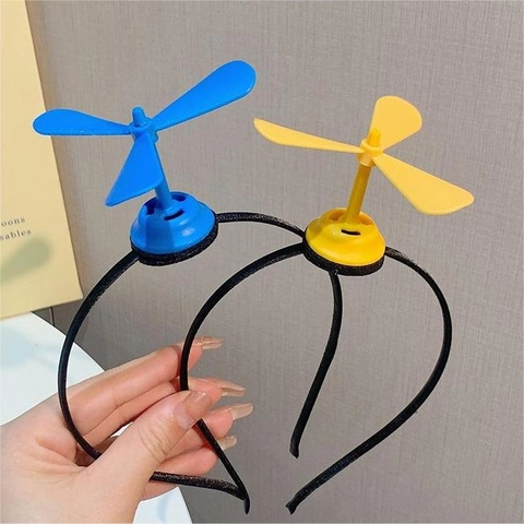Cerchietto Per Capelli Fermaglio Elica Rotante Creativa Plastica Libellula Di Bambù Accessori Capelli Divertenti Per Feste