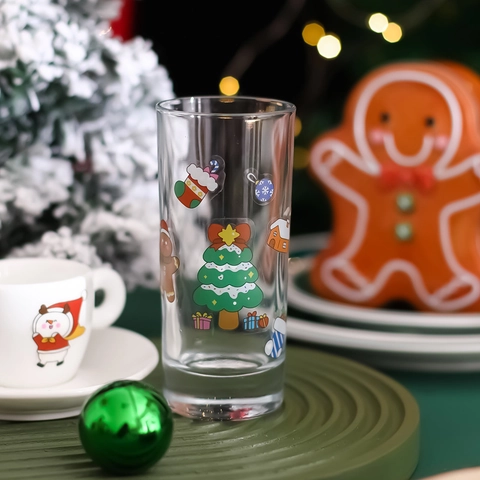 Adesivi Di Natale Cartone Animato PET Impermeabile Trasparente DIY Decalcomanie Per Diario Custodia Telefono Bottiglia D'acqua Kawaii