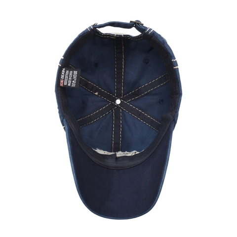 Vintage Washed Cotton Baseball Cap Distressed Embroidered Letter Adjustable Sun Protection Outdoor Hat For Men Women
