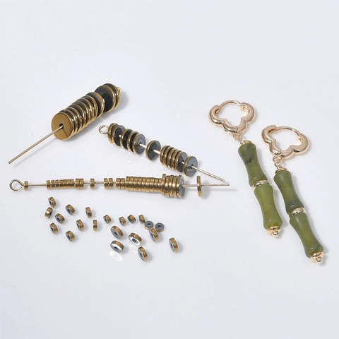 Hämatit Zwischenperlen Flache Runde Scheibe Beschichtet Für DIY Schmuckherstellung Halsketten Armbänder Ohrringe