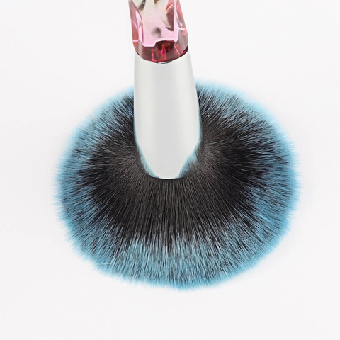 Makeup Brushes Crystal Diamond Plastic Synthetic Fiber Bristle Face Eye Shadow Powder Colorful Gradient Beauty Tool