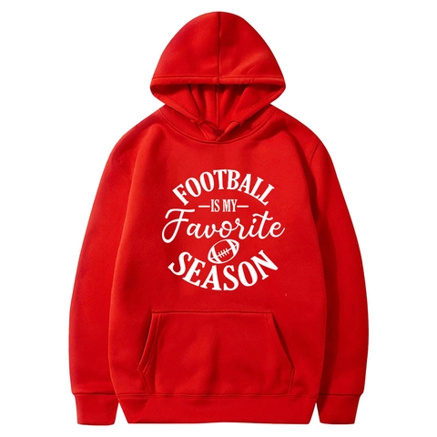 Men Hoodie And Sweatpants Fleece Lined Long Sleeve Drawstring Kangaroo Pocket Football Print Casual Sweatshirt