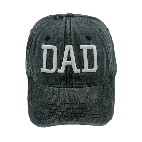 Washed Cotton Baseball Cap 3D Letter DAD MOM Embroidery Vintage Adjustable Dad Hat For Men Women Casual Retro