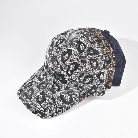 Leopardmuster Spitze Baseballkappe Verstellbare Atmungsaktive Mesh Sonnenhut Für Damen Herren Trendig Lässig