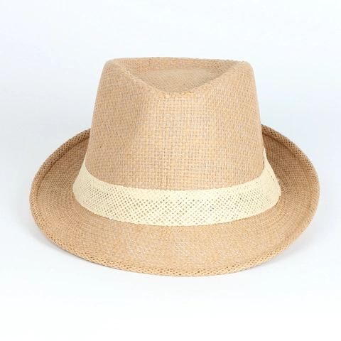 Cappello Fedora Unisex In Paglia Di Carta Traspirante Protezione Solare Tesa Corta Intrecciato Jazz Panama Spiaggia Estate Retro Stile Britannico