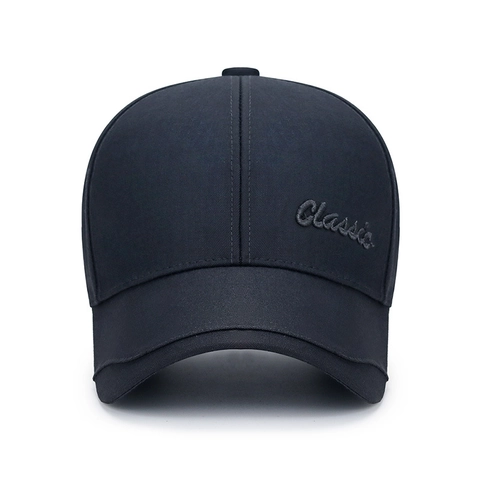 Casquette De Baseball Homme Broderie Protection Solaire Décontracté Extérieur Coton Polyester Visière Courbée Chapeau Réglable