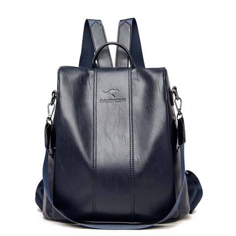 Zaino Da Donna Alla Moda Grande Capacità Pelle PU Impermeabile Pendolare Casuale Versatile Multifunzionale Da Viaggio