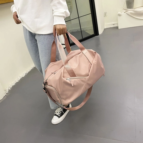 Large Capacity Gym Bag Waterproof Oxford Cloth Travel Duffel With Shoe Compartment Dry Wet Separation For Fitness Sports Women Men
