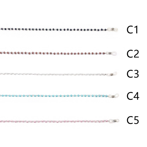 Catenina Per Occhiali In Perline ABS Vetro Cordino Antiscivolo Stile Lolita Vintage Supporto Occhiali Accessorio Moda