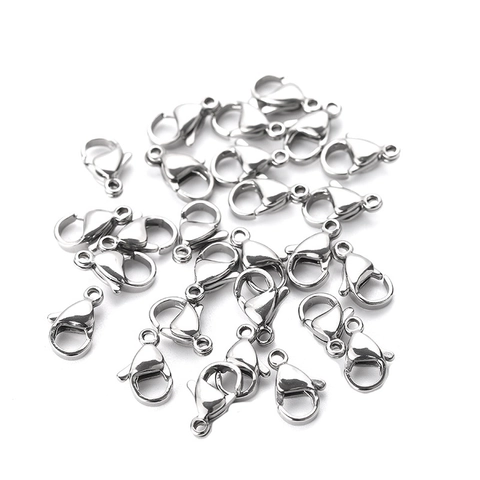 Fermoir Mousqueton En Acier Inoxydable Pour La Fabrication De Bijoux DIY Collier Bracelet Connecteur Durable Poli