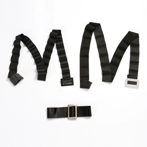 Cintura per Costume da Babbo Natale Nera Per Festa di Natale Fibbia Quadrata Accessorio per Costume Versatile Uomo Donna