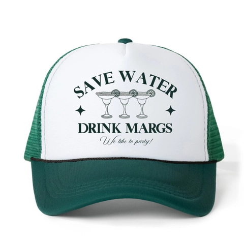 Cappello Trucker Divertente Save Water Drink Margs Rete Posteriore Regolabile Traspirante Protezione Solare Berretto Da Baseball