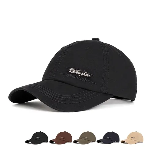 Cappello Da Baseball In Cotone Lavato Lettera Ricamata Angle Regolabile Cappello Da Sole Sport All'aperto Retro Casual