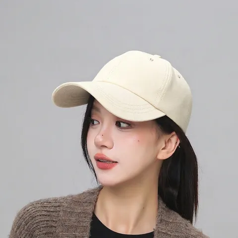 Cotton Adjustable Baseball Cap Breathable Sun Protection Outdoor Hat For Men Women Classic Curved Brim Letter Embroidery Snapback Cap