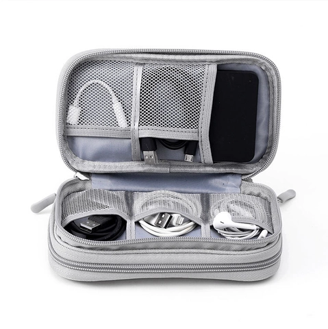 Bolsa Organizadora Electrónica Impermeable Viaje Estuche Almacenamiento Cables Multicapa Portátil Bolsa Accesorios Digital