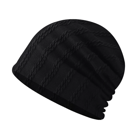Kabelgebreide Beanie Muts Katoenmix Warm Casual Zacht Geribbeld Winter Outdoor Skull Cap Unisex Dagelijks Accessoire