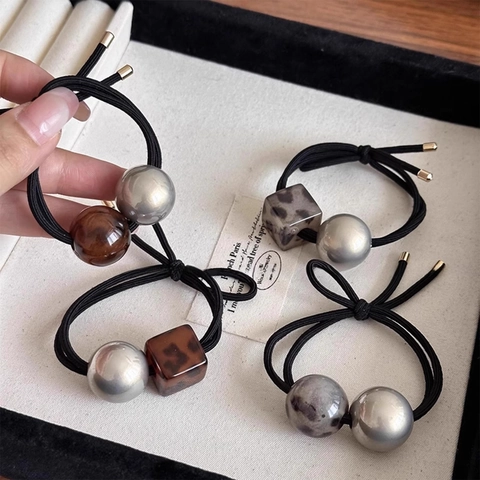 Elastici Per Capelli Coda Di Cavallo Con Künstliche Perle In Resina Tartarugata E Finta Perla Artificial Alta Elasticità Elegante Per Donne Ragazze