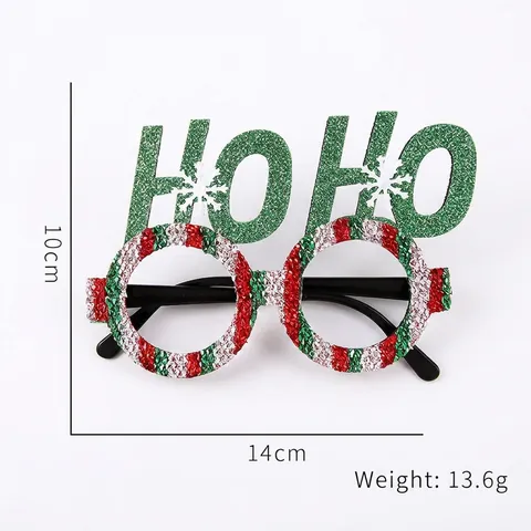 Weihnachtsfeier Brille Glitzer Kunststoff Rentier Geweih Weihnachtsmann Hut Schneeflocke Foto Requisiten Für Feiertagsfeier Kinder Erwachsene Geschenk