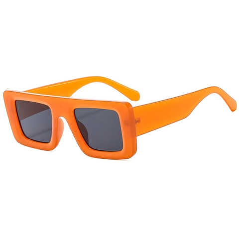 Retro Y2K Rechteckige Sonnenbrille Dicker Rahmen UV400 Schutz Trendige Punk Kunststoff Brille Für Outdoor Mode Damen Herren
