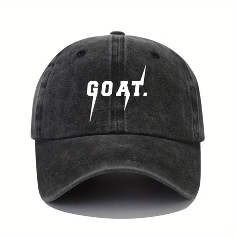 Cappello Da Baseball In Cotone Lavato Stampa Lettere GOAT Vintage Protezione Solare Cappello Sportivo All'aperto Per Uomini E Donne