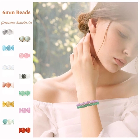 Natuursteen Elastische Armband Voor Vrouwen Mannen Amethist Tijgeroog Agaat Kristal Kralen Genezende Energie Yoga Armband Sieraden Cadeau