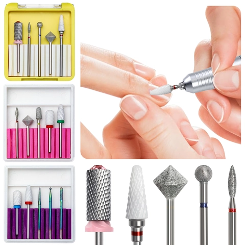 Frese Professionali Per Unghie In Acciaio Al Tungsteno Ceramica Per Manicure Elettrica Rimuove Pelle Morta Dimensione Universale