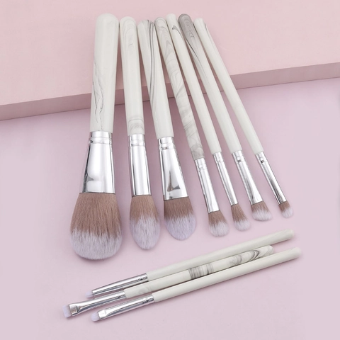 Professional Marble Pattern Makeup Brushes Synthetic Fibers Foundation Powder Eyeshadow Blush Cosmetic Tools Elegant