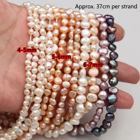 Natural Freshwater Artificial Baroque Pearl Loose Beads Irregular Shape For DIY Jewelry Making Handicraft Supplies