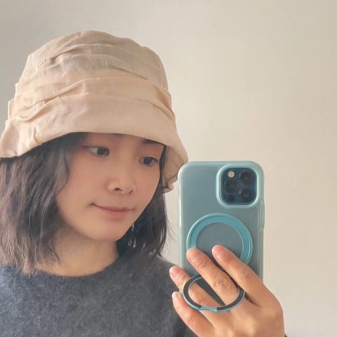Women Pleated Ramie Bucket Hat Sun Protection Breathable Lightweight Foldable Retro Summer Sunshade Solid Color