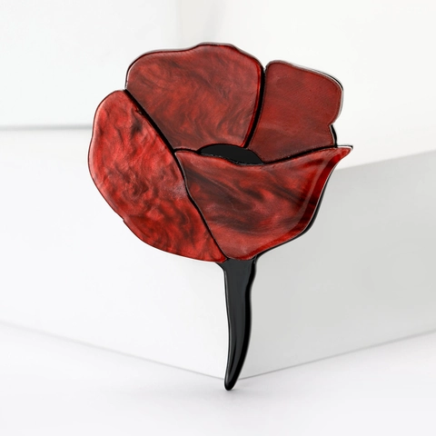 Spilla a Forma di Rosa in Acrilico alla Moda Elegante Spilla Botanica con Olio a Goccia per Donna Gioielli per Pendolari