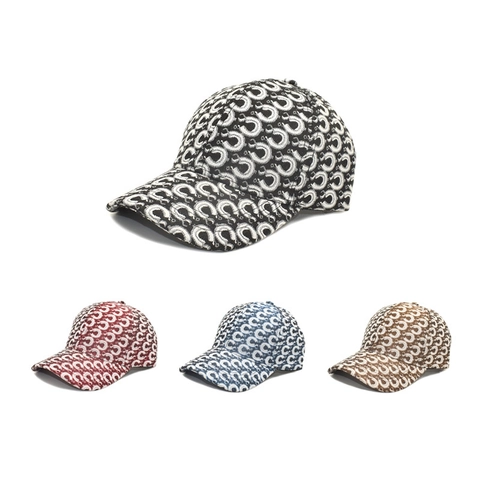 Fashion Jacquard Baseball Cap Retro Patterned Sun Hat Adjustable Casual Outdoors Sports Headwear Unisex Polyester