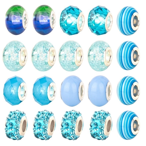 DIY Jewelry Making Kit For Girls Alloy Enamel Charms Glass Beads Snake Chains Necklaces Mermaid Unicorn Theme Gift