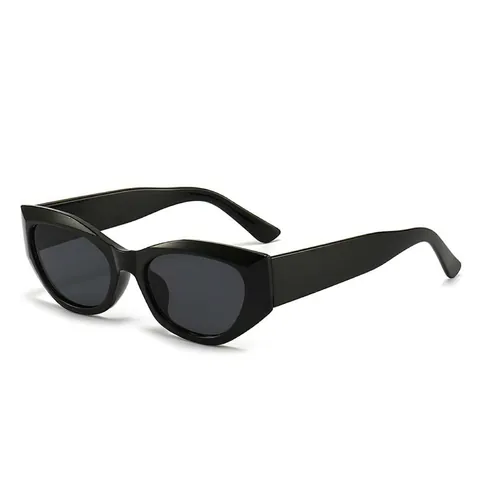 Occhiali Da Sole Cat Eye Retrò Protezione UV400 Montatura PC Lente AC Moda Hip Hop Punk Montatura Grande Uomo Donna