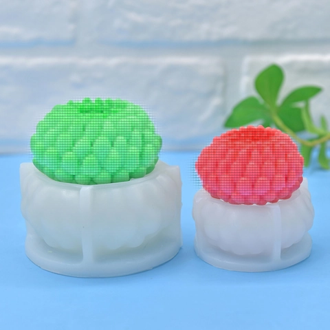 Succulent Flower Silicone Mold 3D Berry Raspberry Shape DIY Handmade Soap Candle Making Baking Cake Mousse Molds