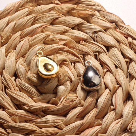 Avocado Anhänger Halskette Edelstahl 18K Vergoldet 3D Frucht Charme Zierlicher Minimalistischer Schmuck Für Damen