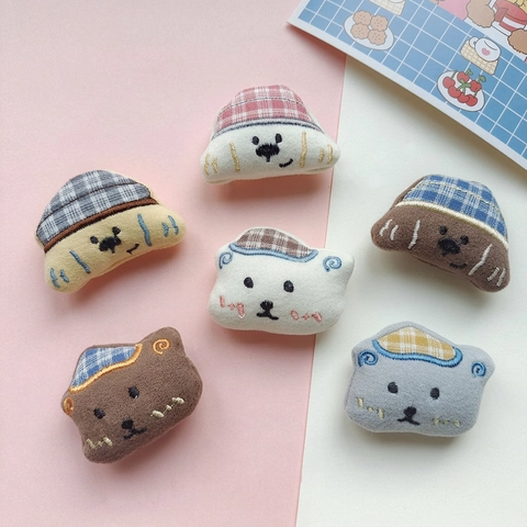 Accesorios Muñeca Peluche Perro Oso Dibujos Animados Bordado DIY Joyería Para Ropa Decoración Pelo Estilo Coreano Lindo