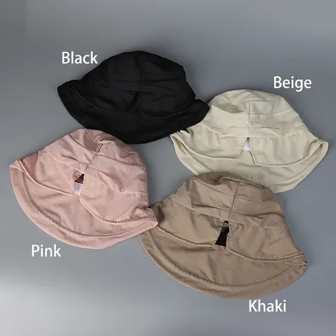 Cappello Alla Pescatora In Nylon Protezione Solare Asciugatura Rapida Impermeabile Regolabile Pieghevole Foro Per Coda Di Cavallo Stile Coreano