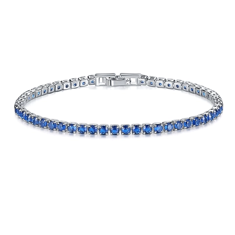 Elegante Bracciale Tennis Da Donna Rame Zirconia Catena A Artiglio Gioielli Moda Minimalista Anniversario Regalo Quotidiano