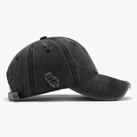 Gorra De Béisbol De Algodón Lavado Desgastada Vintage Bordado Letras Sombrero Street Style Unisex Ajustable Sombrilla