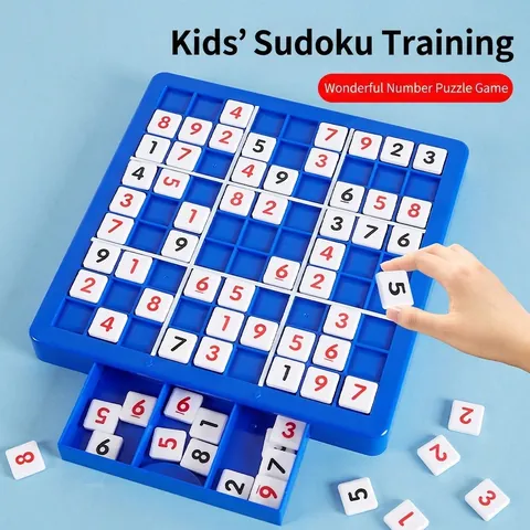 Sudoku Board Game Children Educational Toys ABS Plastic Number Puzzle Logic Thinking Brain Teaser Desktop Game For Kids