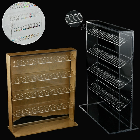 Clear Acrylic Jewelry Display Stand Multi Layer Piercing Jewelry Rack For Belly Tongue Nipple Rings Earrings Organizer