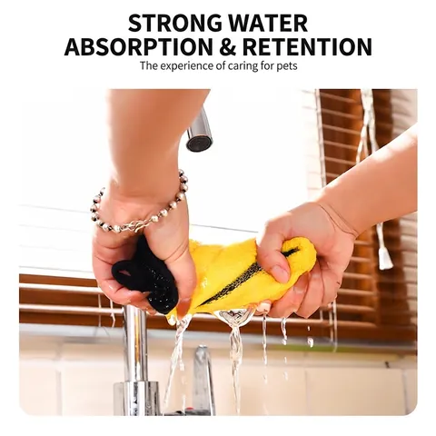 Microfiber Cleaning Cloths Dual Sided Highly Absorbent Lint Free Thickened Kitchen Dishcloths Household Towels Hanging Loop