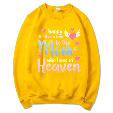 Damen Gedenk-Sweatshirt Muttertag Rundhalsausschnitt Langarm Polyester Pullover Geschenk
