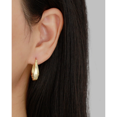 925 Sterling Silber Huggie Hoop Ohrringe Für Damen U-Förmige Mehrlagige Geometrische Minimalistische Klobige Schmuck