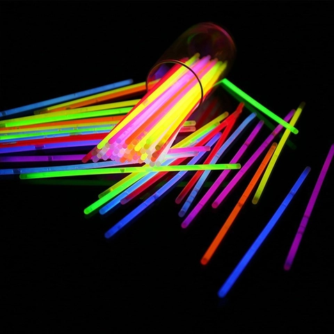 Glow Sticks Fluorescent Party Decorations Multi Color Neon Light Bracelets For Concert Festivals Halloween Events