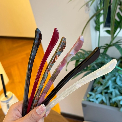 Vintage Acetat Haarstäbe Haarnadeln Verdickte Marmor Schildpatt Muster Duttmacher Updo Styling Tool Für Frauen Mädchen