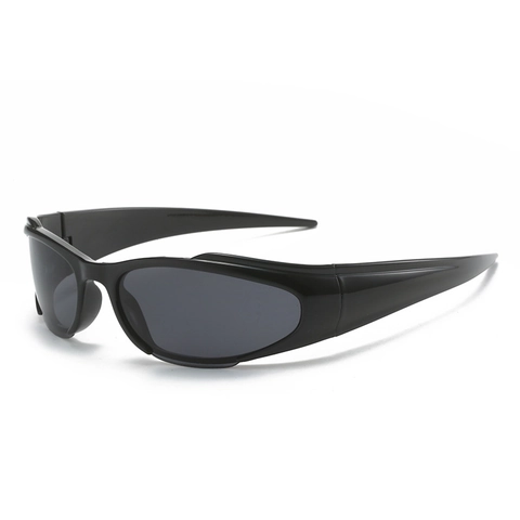 Occhiali Da Sole Sportivi Montatura PC Protezione UV400 Ciclismo All Aperto Y2K Occhio Di Gatto Moda Avvolgente Per Donna E Uomo