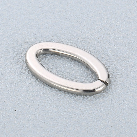 Stainless Steel Oval Open Jump Rings Geometric Connector Links For DIY Jewelry Making Bracelet Necklace Findings