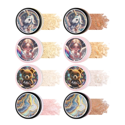 Loose Setting Powder Oil Control Waterproof Sweatproof Matte Face Makeup With Soft Puff Long Lasting