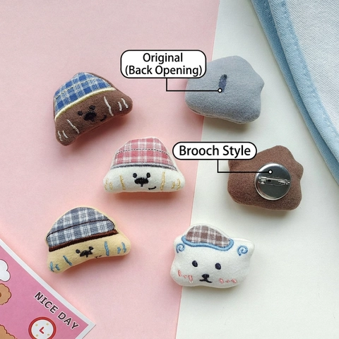 Accesorios Muñeca Peluche Perro Oso Dibujos Animados Bordado DIY Joyería Para Ropa Decoración Pelo Estilo Coreano Lindo